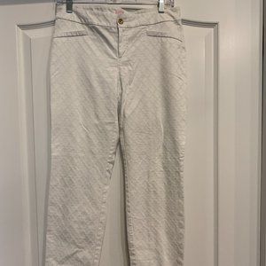 VGUC Lilly Pulitzer Kelly Ankle Pants white size 6